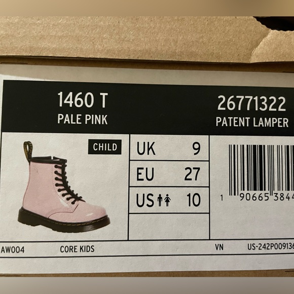 Little Girls Pink 1460 Boot - Picture 7 of 7